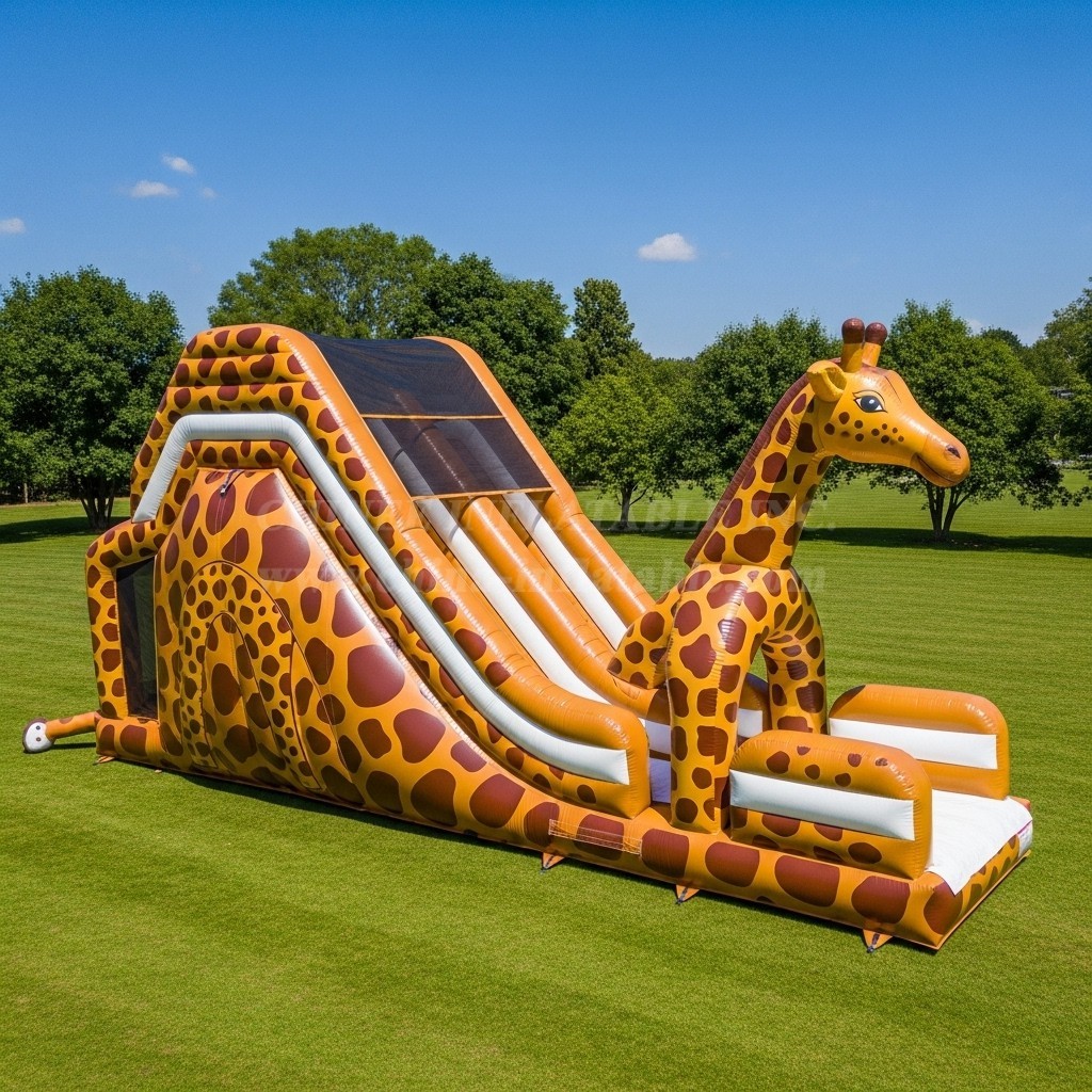 T8-9145 Giraffe Inflatable Slide