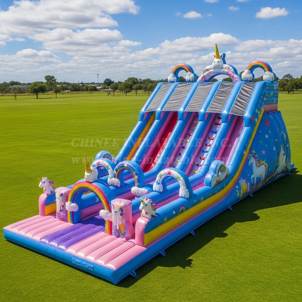 T8-9152 Unicorn Inflatable Slide
