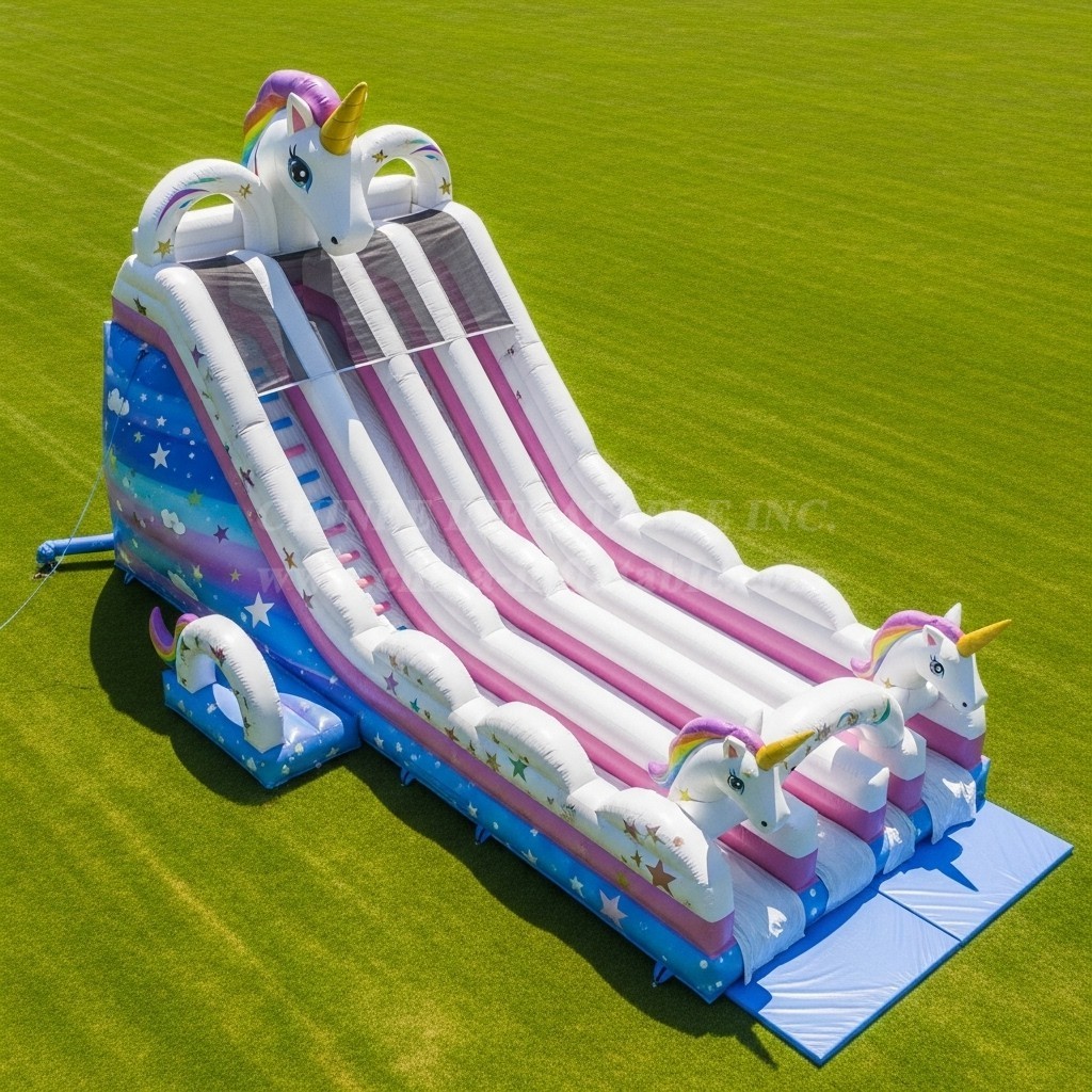 T8-9158 Unicorn Inflatable Slide