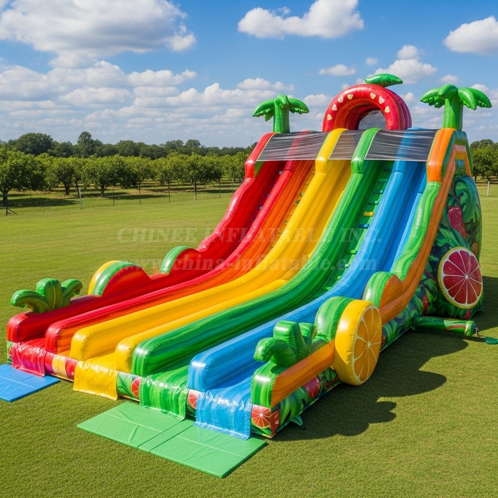 T8-9159 Tropical Fruit Inflatable Slide