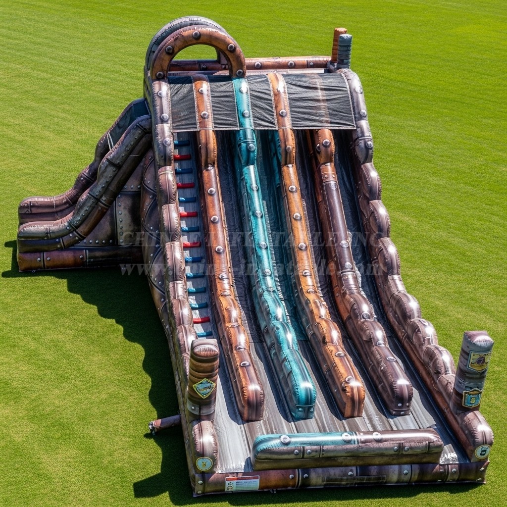 T8-9162 Rusty Rivets Inflatable Slide