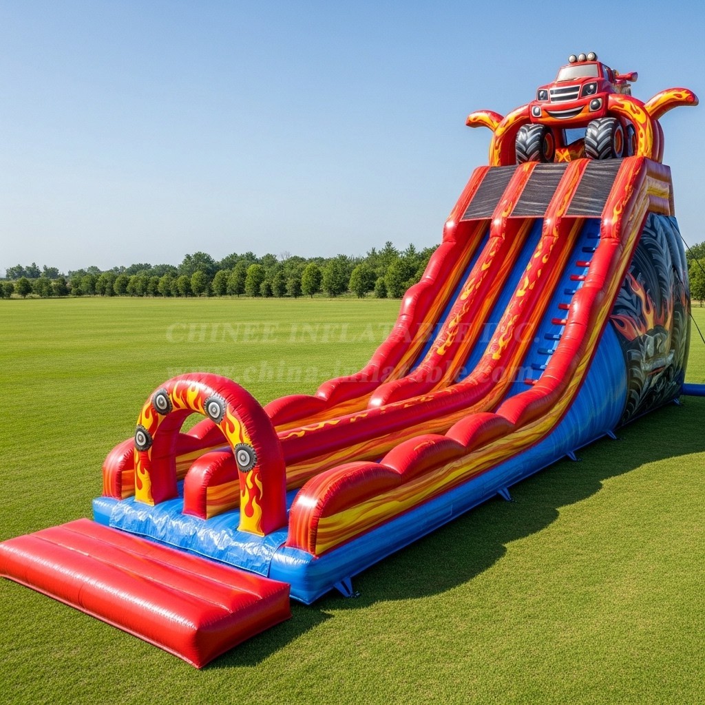 T8-9164 Blaze Monster Inflatable Slide