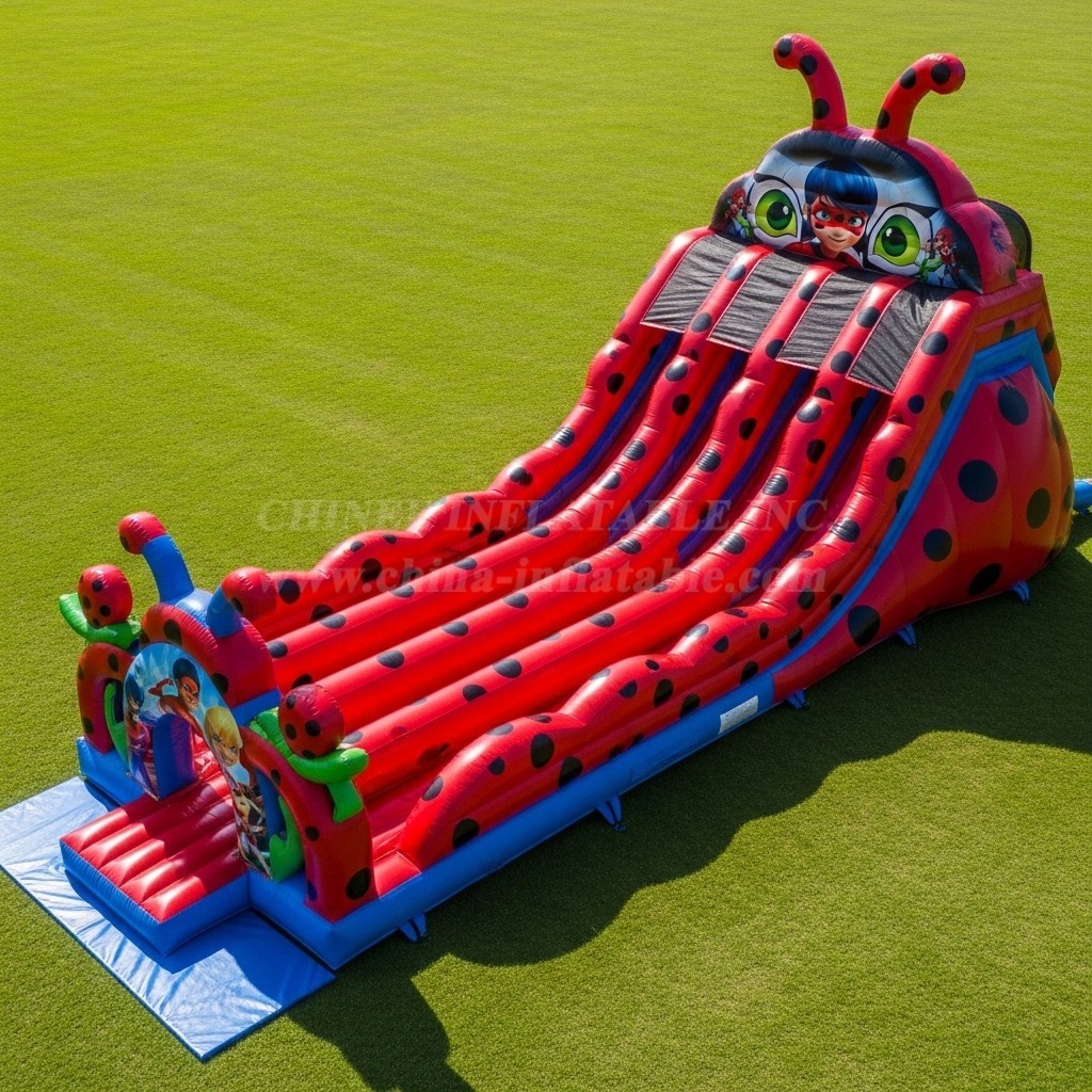 T8-9165 Ladybug Inflatable Slide