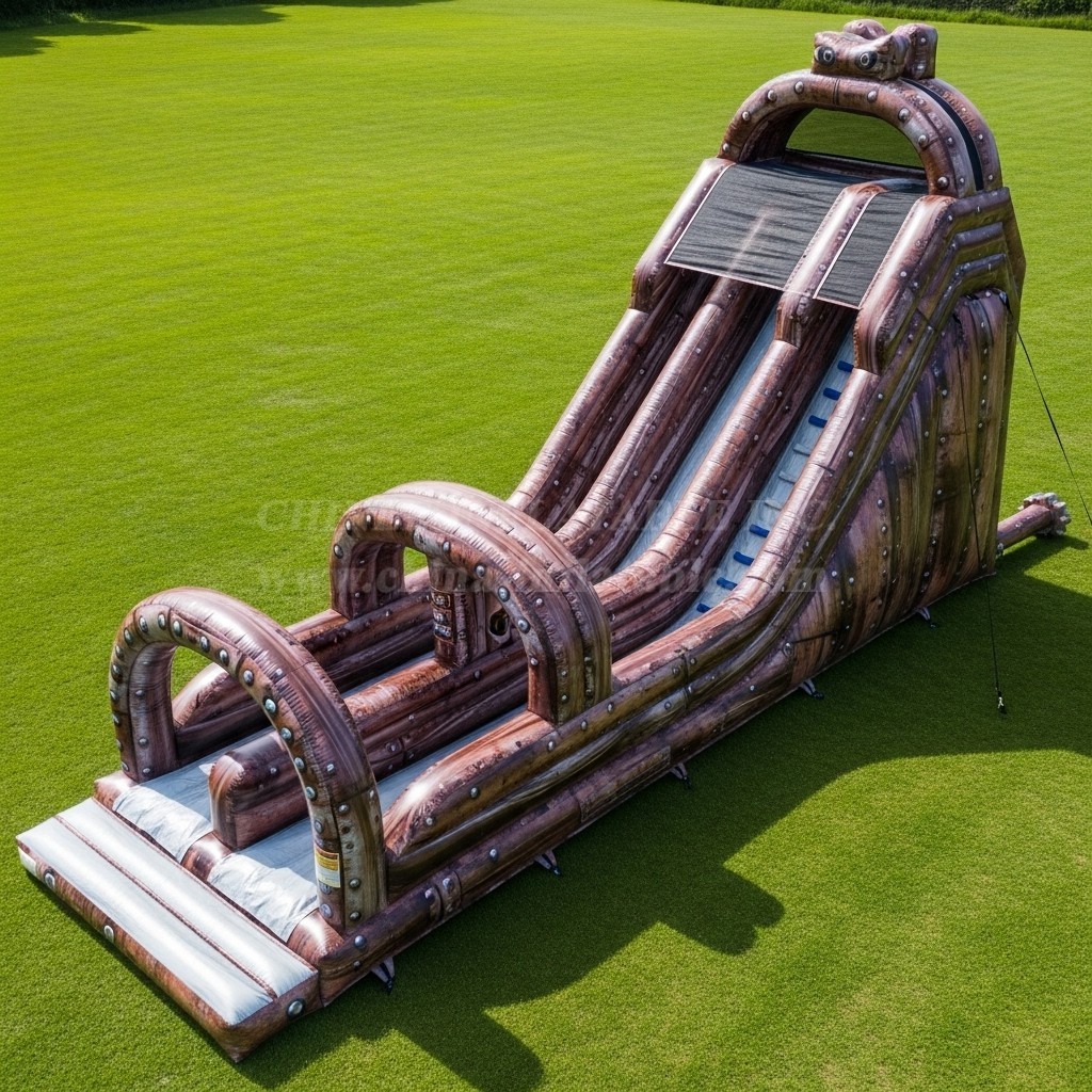 T8-9167 Rusty Rivets Inflatable Slide