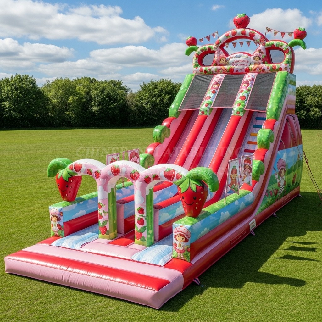 T8-9172 Strawberry Theme Inflatable Slide
