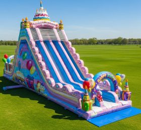 T8-9175 Birthday Theme Inflatable Slide