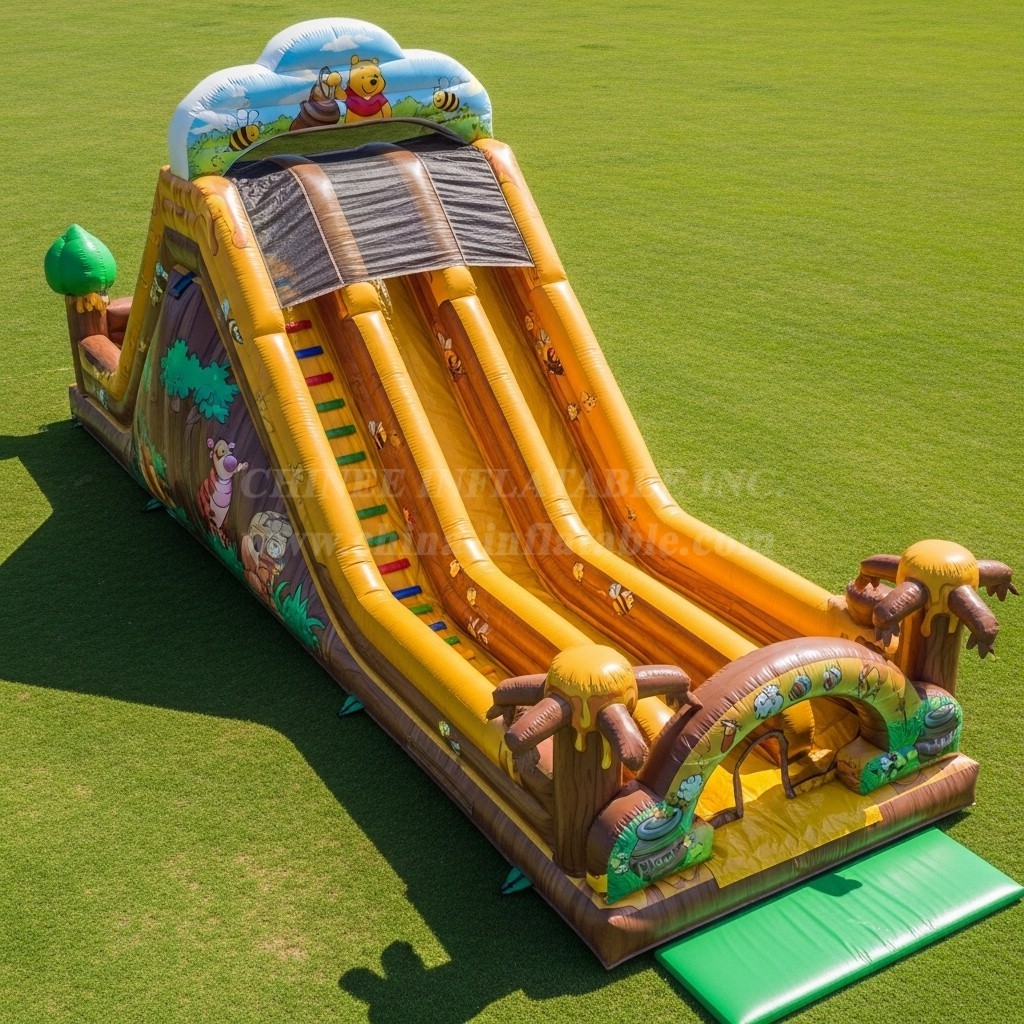 T8-9176 Winnie the Pooh Inflatable Slide