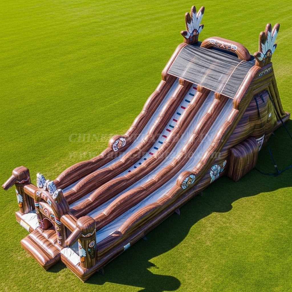 T8-9183 American Indian Inflatable Slide