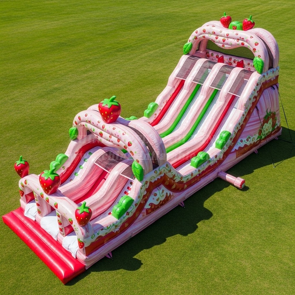 T8-9185 Strawberry Theme Inflatable Slide
