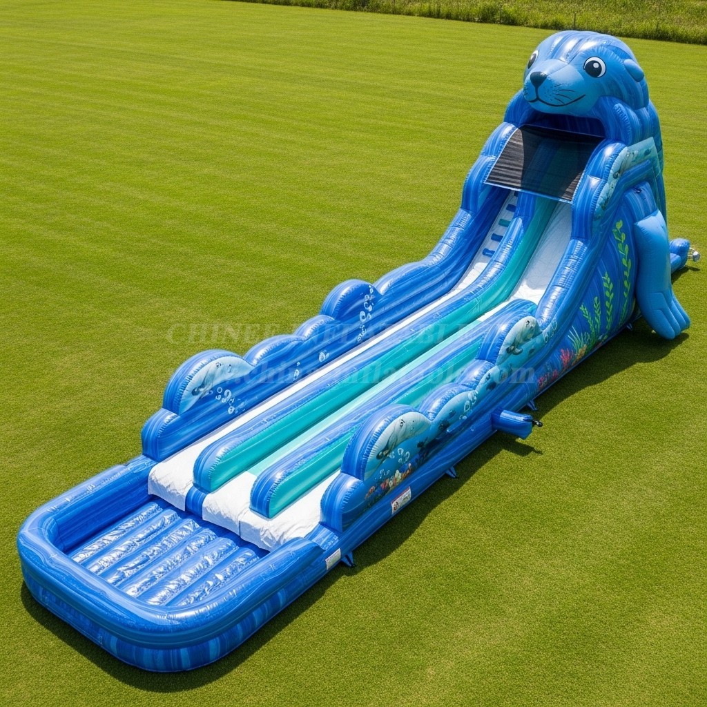T8-9208 Sea Lion Inflatable Water Slide