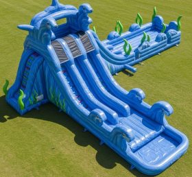 T8-9209 Dolphin Inflatable Water Slide
