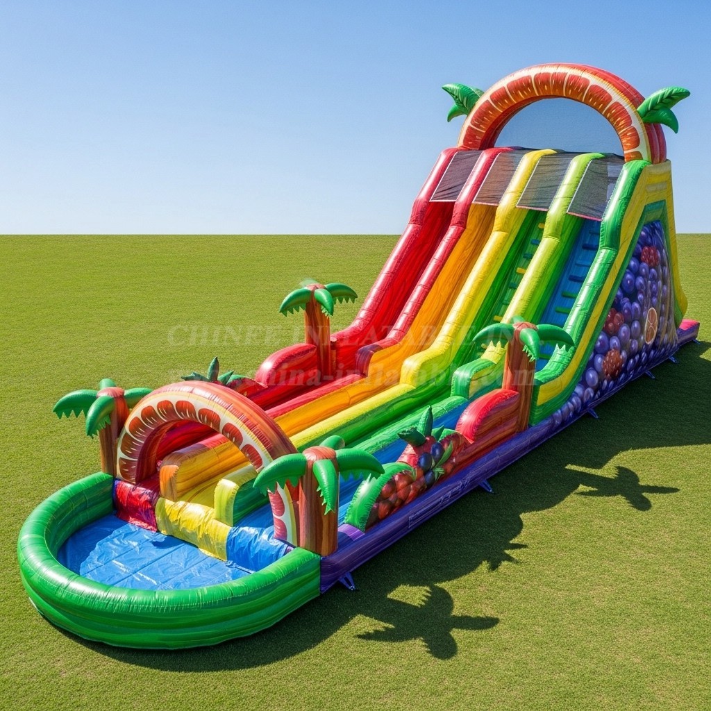 T8-9213 Tropical Fruit Inflatable Water Slide