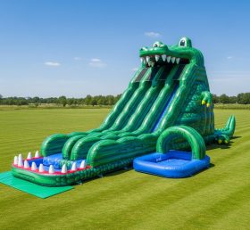 T8-9221 Crocodile Inflatable Water Slide