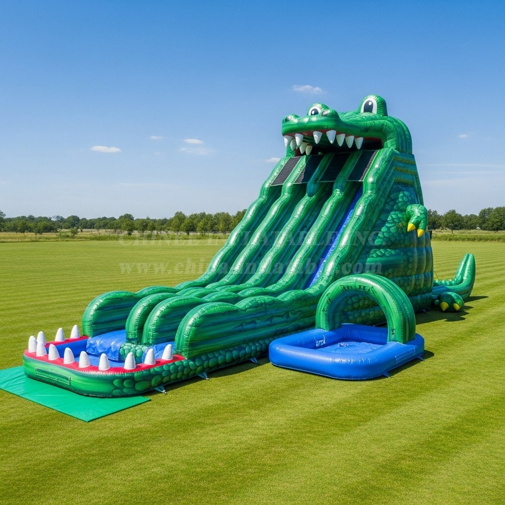 T8-9221 Crocodile Inflatable Water Slide