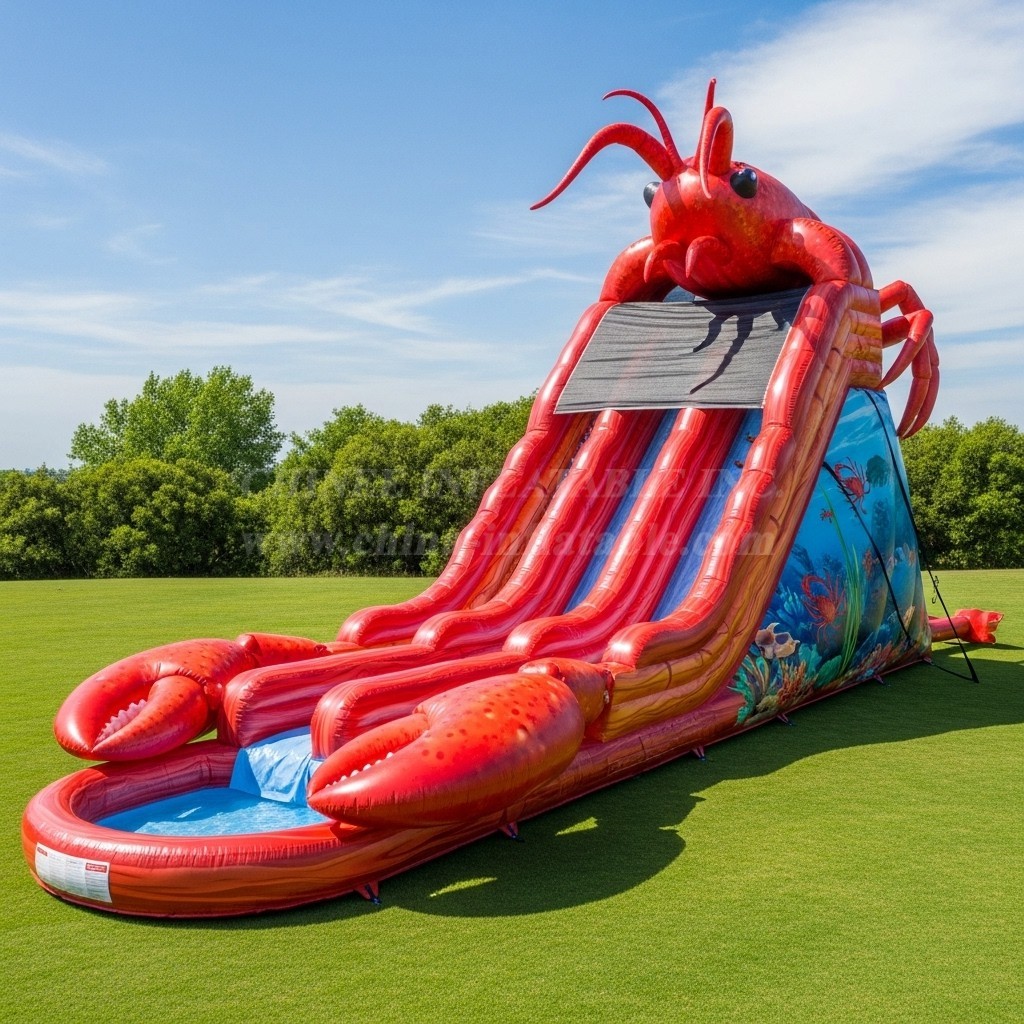 T8-9226 Lobsters Inflatable Water Slide