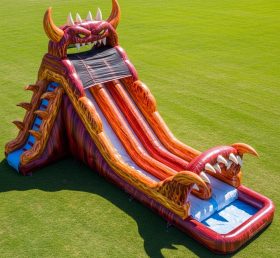 T8-9236 Blaze Monster Inflatable Water Slide