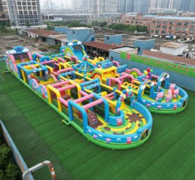 CR2-100 Peppa Pig Theme Challenging Run Giant Inflatable Obstacle Courses