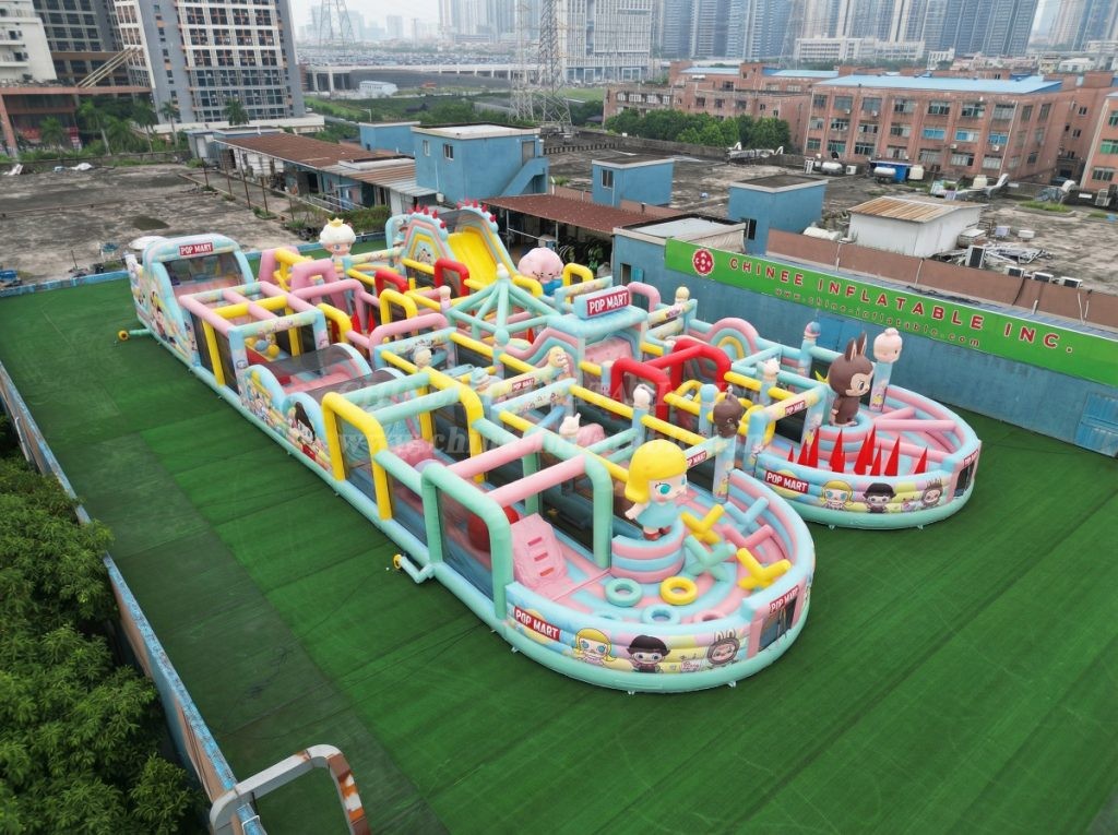 CR2-108 Pop Mart Theme Challenging Run Giant Inflatable Obstacle Courses