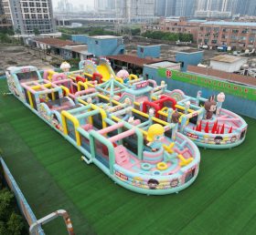 CR2-108 Pop Mart Theme Challenging Run Giant Inflatable Obstacle Courses