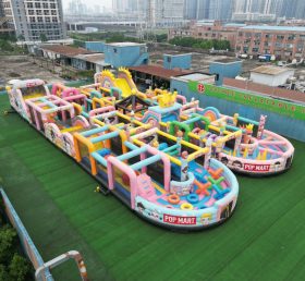 CR2-110 Pop Mart Theme Challenging Run Giant Inflatable Obstacle Courses