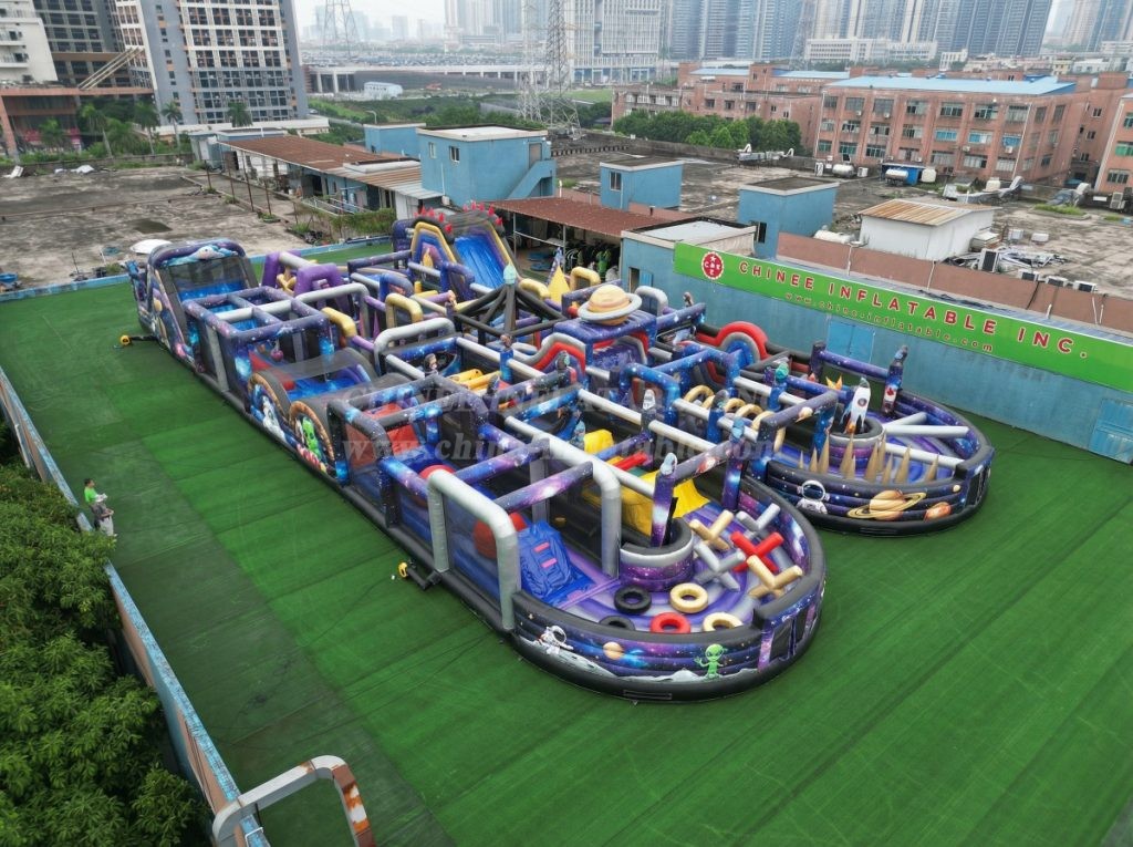 CR2-119 Space Theme Challenging Run Giant Inflatable Obstacle Courses