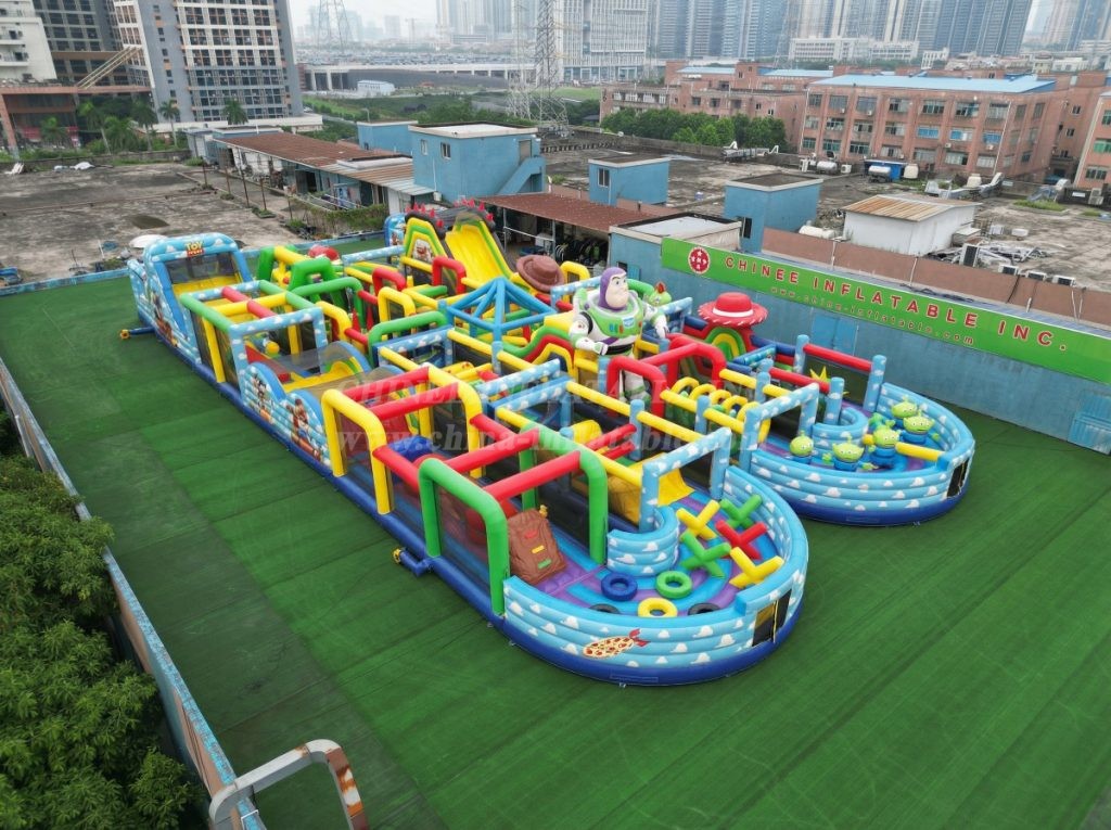 CR2-157 Toy Story Theme Challenging Run Giant Inflatable Obstacle Courses
