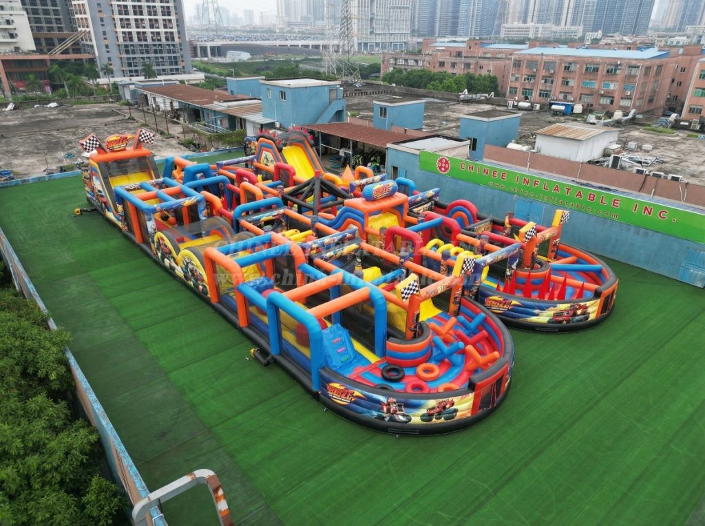 CR2-17 Blaze Monster Theme Challenging Run Giant Inflatable Obstacle Courses