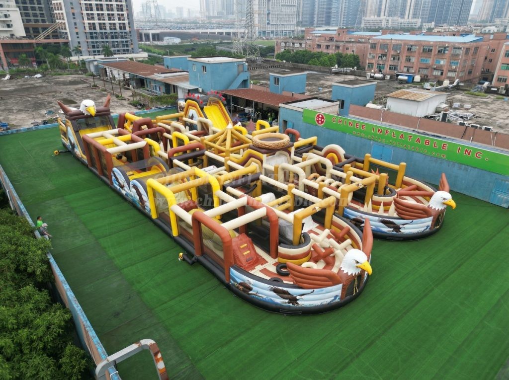 CR2-190 Eagle Theme Challenging Run Giant Inflatable Obstacle Courses