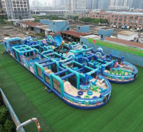 CR2-215 Ocean Theme Challenging Run Giant Inflatable Obstacle Courses