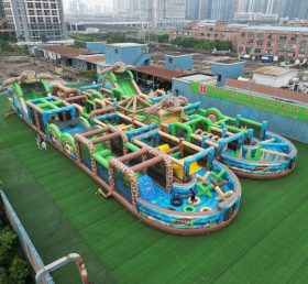 CR2-245 Turtle Theme Challenging Run Giant Inflatable Obstacle Courses
