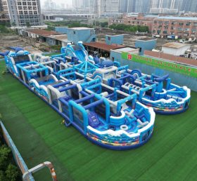CR2-251 Whale Theme Challenging Run Giant Inflatable Obstacle Courses
