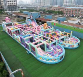 CR2-26 Care Bears Theme Challenging Run Giant Inflatable Obstacle Courses