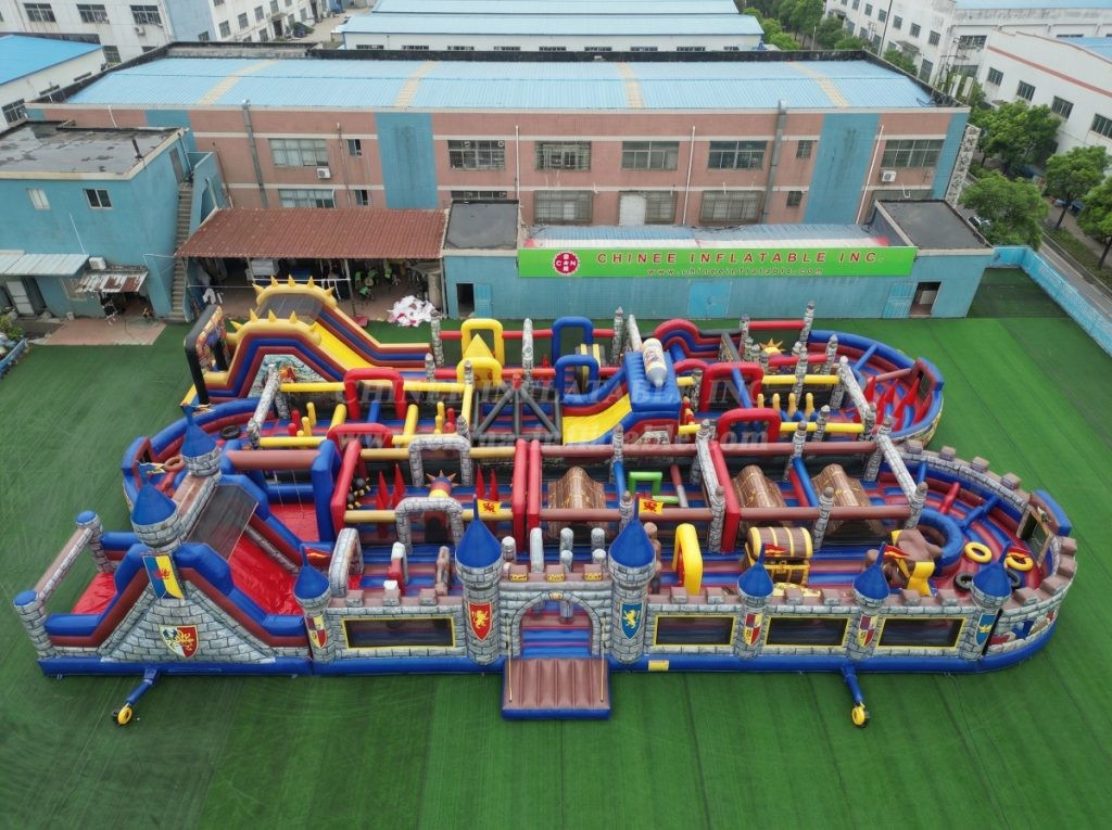 CR2-281 Castle Kingdom Theme Challenging Run Giant Inflatable Obstacle Courses