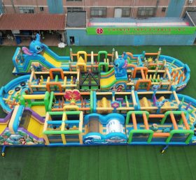 CR2-309 Lilo & Stitch Theme Challenging Run Giant Inflatable Obstacle Courses