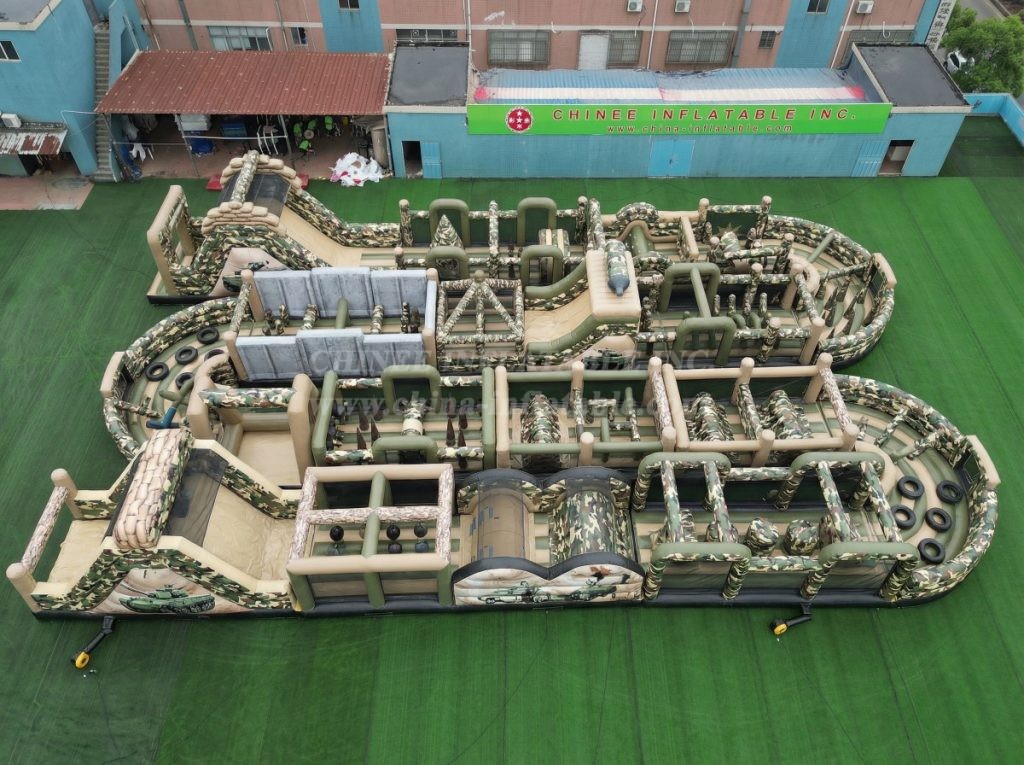CR2-313 Military Style Theme Challenging Run Giant Inflatable Obstacle Courses