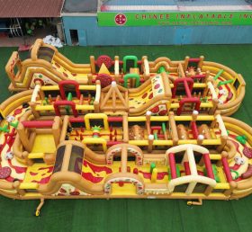 CR2-319 Pizza Theme Challenging Run Giant Inflatable Obstacle Courses