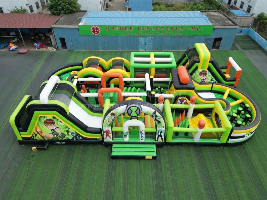 CR2-343 Ben 10 Theme Challenging Run Giant Inflatable Obstacle Courses