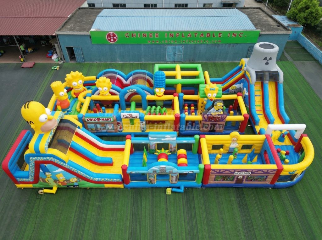 CR2-352 The Simpsons Theme Challenging Run Giant Inflatable Obstacle Courses