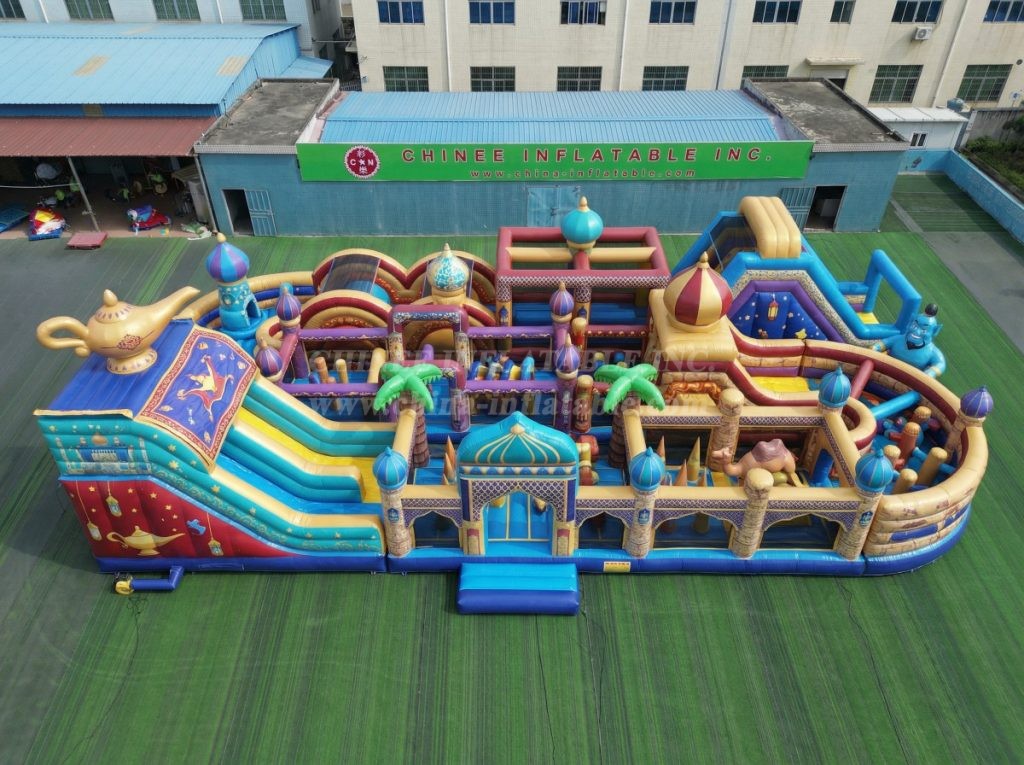 CR2-354 Aladdin Theme Challenging Run Giant Inflatable Obstacle Courses
