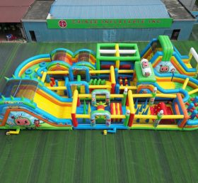 CR2-375 Cocomelon Theme Challenging Run Giant Inflatable Obstacle Courses