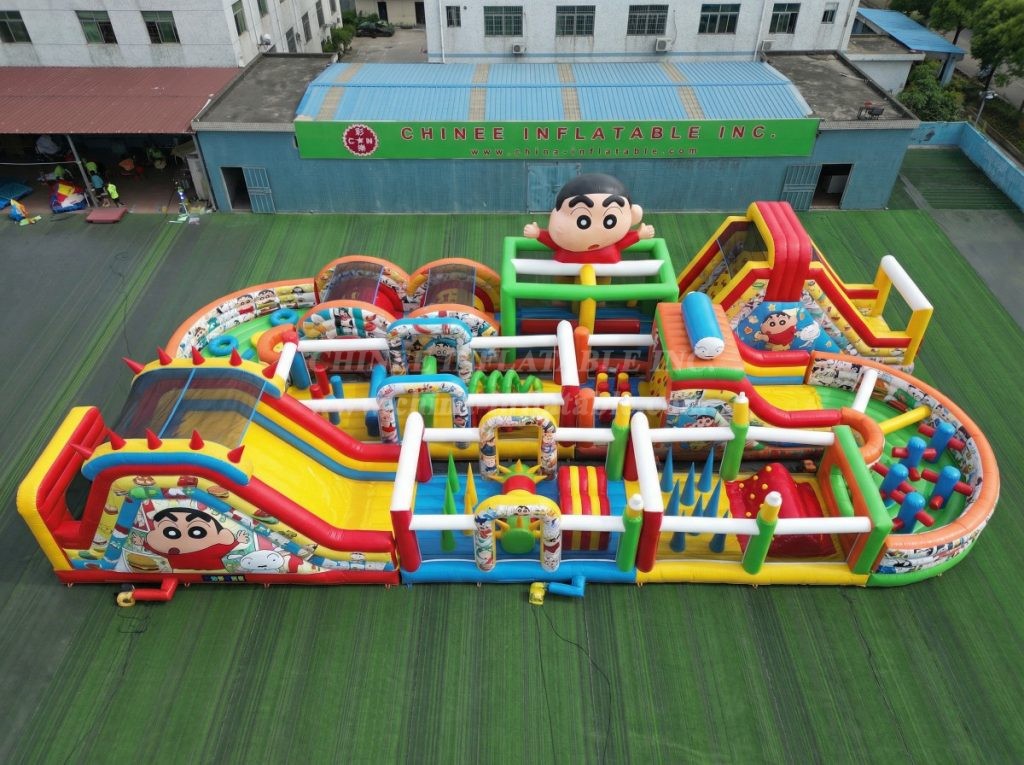 CR2-377 Crayon Shin-chan Theme Challenging Run Giant Inflatable Obstacle Courses