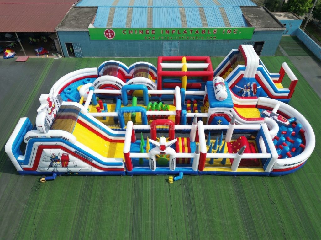 CR2-389 Gundam Theme Challenging Run Giant Inflatable Obstacle Courses