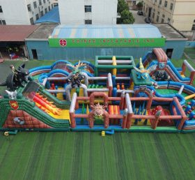 CR2-393 How to Train Your Dragon Theme Challenging Run Giant Inflatable Obstacle Courses