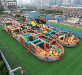 CR2-4 American Indian Theme Challenging Run Giant Inflatable Obstacle Courses