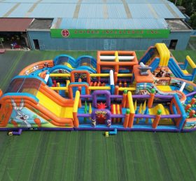 CR2-402 Looney Tunes Theme Challenging Run Giant Inflatable Obstacle Courses