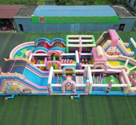 CR2-422 Pop Mart Theme Challenging Run Giant Inflatable Obstacle Courses