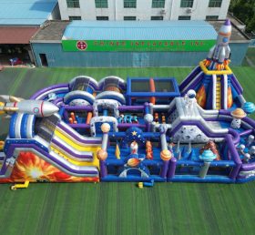 CR2-428 Rocket Theme Challenging Run Giant Inflatable Obstacle Courses