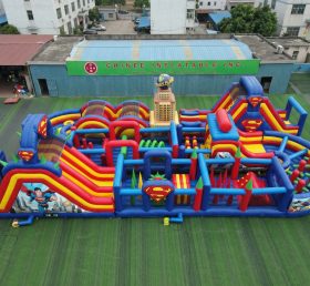 CR2-444 Superman Theme Challenging Run Giant Inflatable Obstacle Courses
