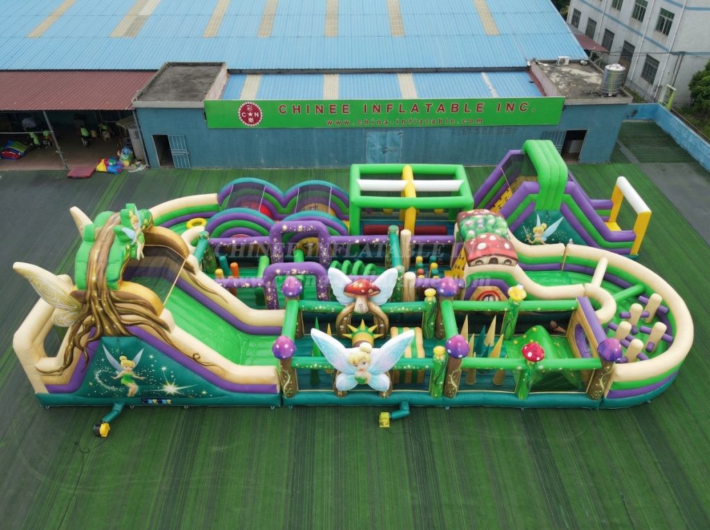 CR2-455 Tinker Bell Theme Challenging Run Giant Inflatable Obstacle Courses