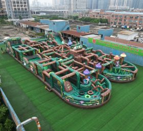 CR2-71 Magic Forest Theme Challenging Run Giant Inflatable Obstacle Courses